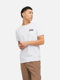 Jack and Jones Miesten T-Paita, JJECORP LOGO TEE SS O-NECK NOOS White