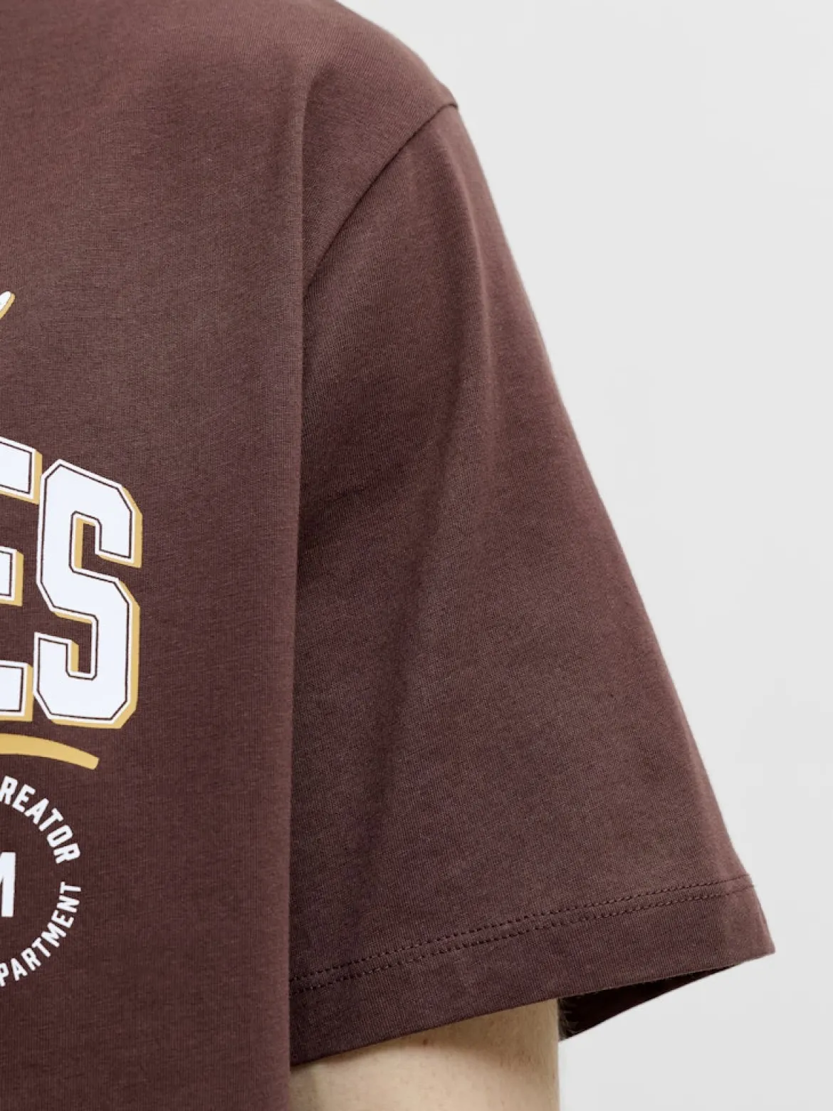 Jack and Jones miesten T-paita Logo Tee O-neck, Bitter Chocolate
