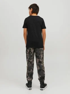 JACK&JONES JUNIOR t-paita, JJEORGANIC BASIC TEE SS O-NECK Musta
