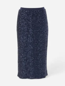 JCSOPHIE naisten hame, EVAN SKIRT Tummansininen