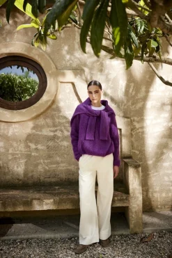 JcSophie naisten housut Kameron trousers, luonnonvalkoinen