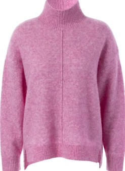 JcSophie naisten neulepusero Krista polo sweater, vaaleanpunainen