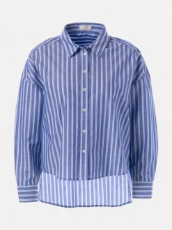 JcSophie naisten paitapusero Karma Blouse, raidallinen sininen