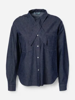 JcSophie naisten paitapusero Plum Blouse, tummansininen