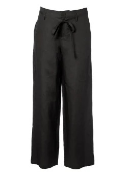 JcSophie naisten pellavahousut Loire Trousers, musta