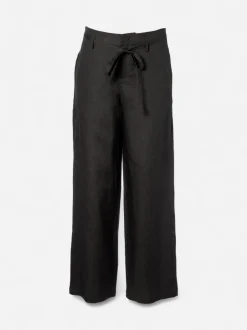 JcSophie naisten pellavahousut Loire Trousers, musta