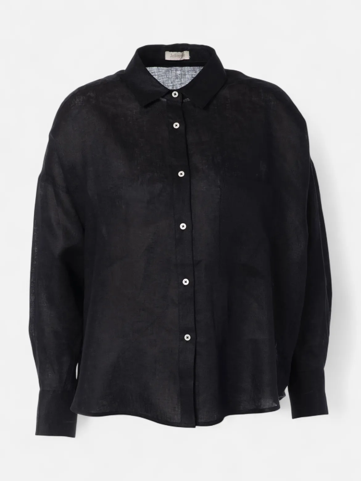 JcSophie naisten pellavapaita Leona Blouse, musta