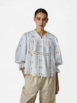 JcSophie naisten pusero Lev Blouse, valkoinen