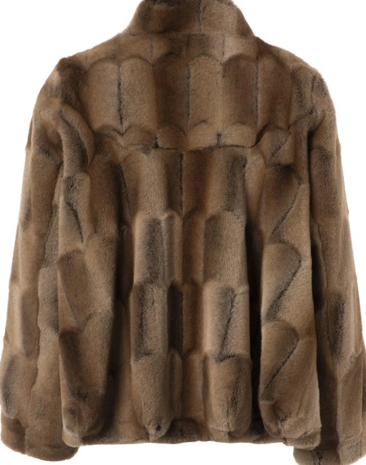 JcSophie naisten tekoturkistakki, JENNIFER JACKET FUR Tummanruskea