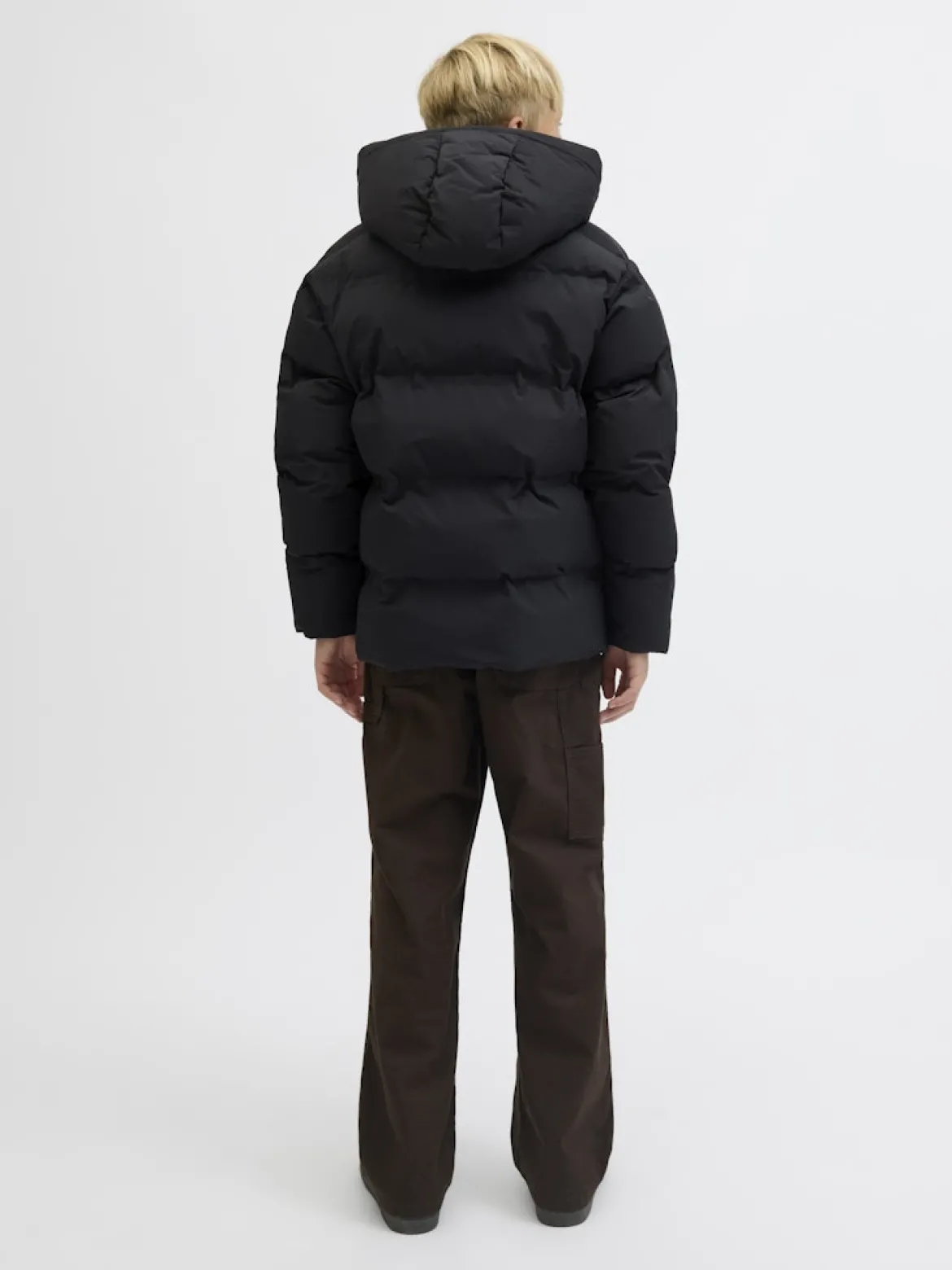 JJESOHO PUFFER HOOD JNR MUSTA