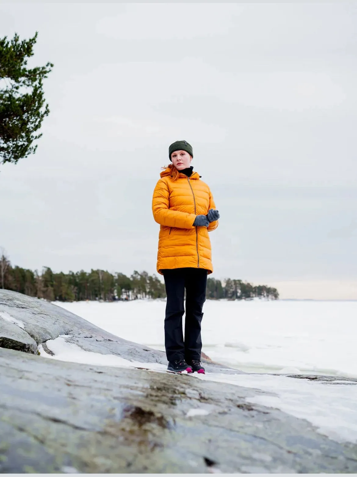 Joutsen naisten untuvatakki, RUUT Oranssi
