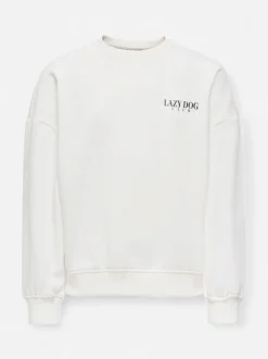 Kids Only lasten collegepaita Kogbila Print O-Neck Sweat, valkoinen