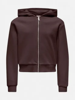 Kids Only lasten huppari Kogsweat Zip, tummanruskea