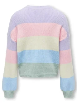 Kids Only lasten neulepusero Kogsandy LS Stripe Pullover, vaaleansininen