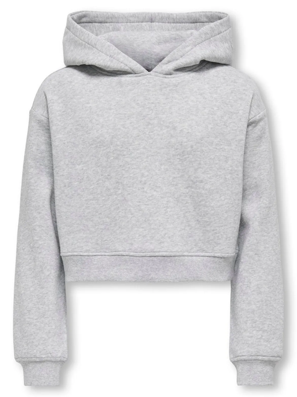 Kids Only lasten svetari, KOGSWEAT LIFE LS HOODIE SHORT Keskiharmaa