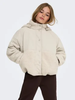 Kids Only lasten teddytakki Nomi Teddy Mix Jacket, luonnonvalkoinen
