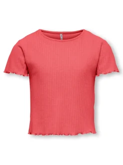 Kids Only lasten t-paita Kognella SS Oneck Top, koralli