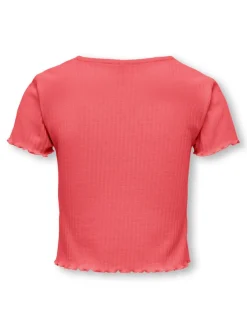 Kids Only lasten t-paita Kognella SS Oneck Top, koralli