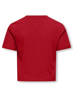 Kids Only lasten t-paita KOGREX SS Printed Top, punainen