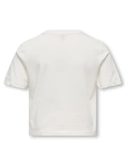 Kids Only lasten t-paita KOGREX SS Printed Top, valkoinen