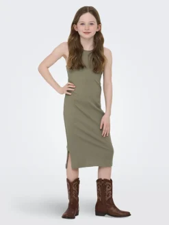 Kids Only mekko KOGBelfast Life SL Midi Dress JRS Noos, vihreä