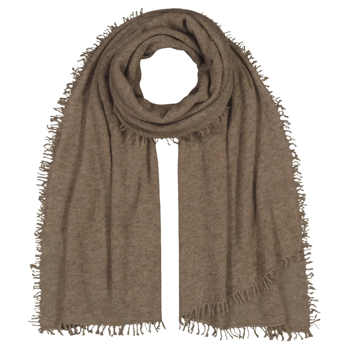 Klement naisten huivi Cashmere huivi 100, ruskeanharmaa