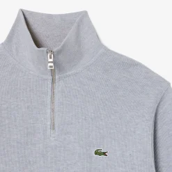 Lacoste miesten collegepaita High Neck Zipped Sweatshirt, harmaa