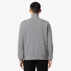 Lacoste miesten collegepaita High Neck Zipped Sweatshirt, harmaa