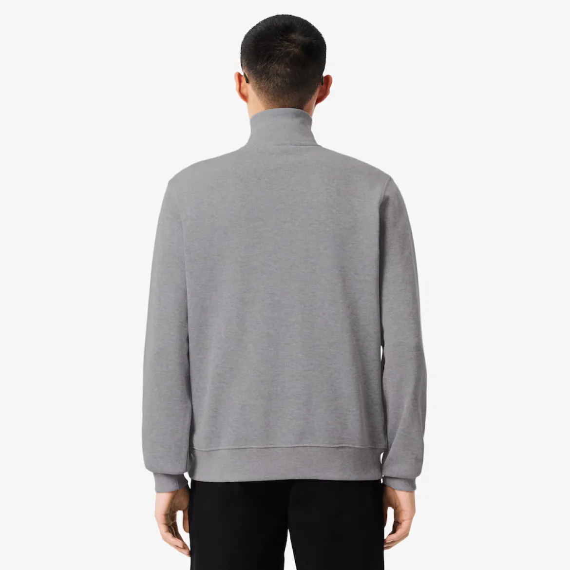 Lacoste miesten collegepaita High Neck Zipped Sweatshirt, harmaa