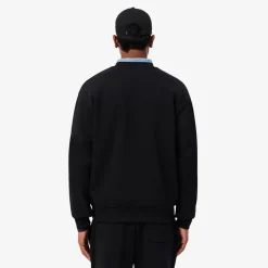 Lacoste miesten collegepaita Cotton Fleece Sweatshirt, musta