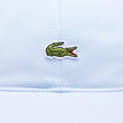 Lacoste miesten lippis Cotton Twill Cap With Croc, vaaleansininen