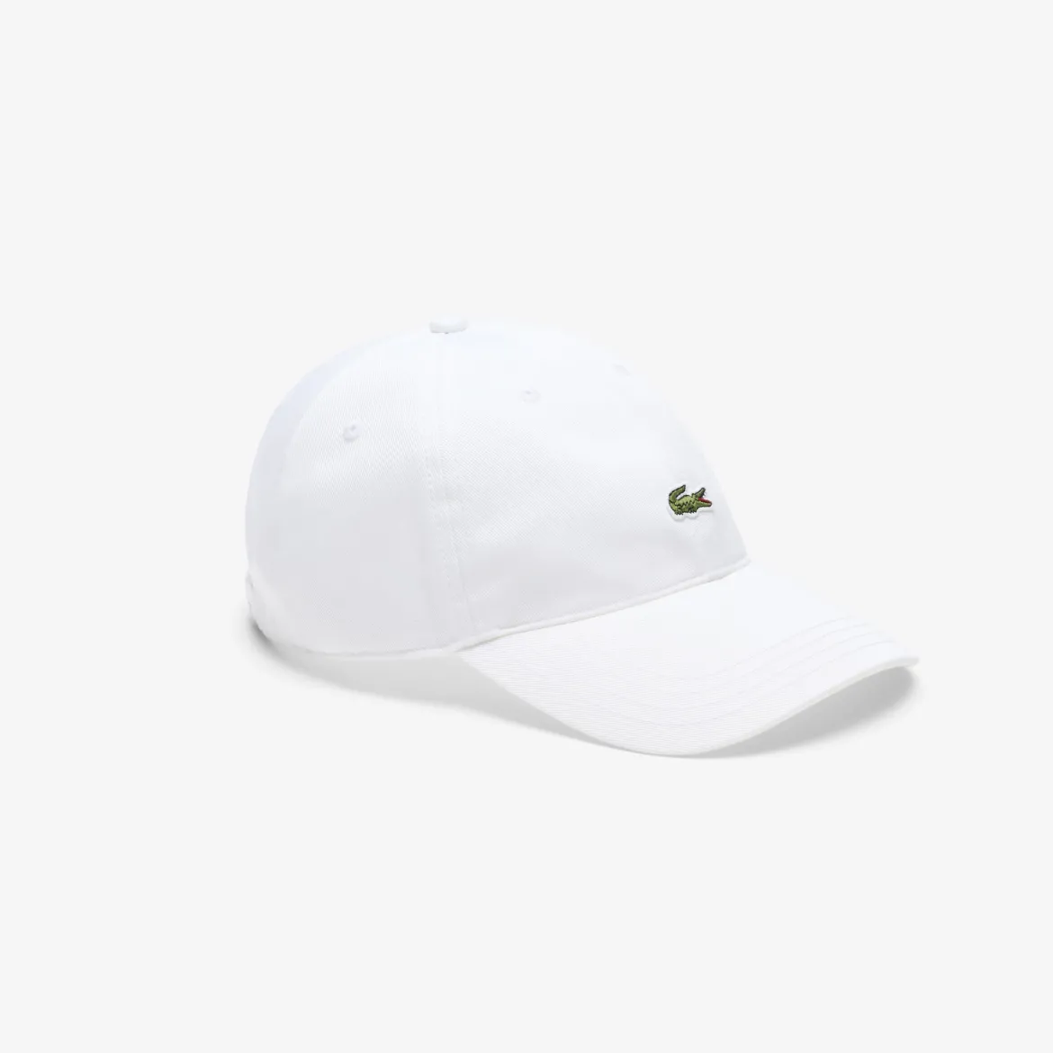 Lacoste miesten lippis Cotton Twill Cap With Croc, valkoinen