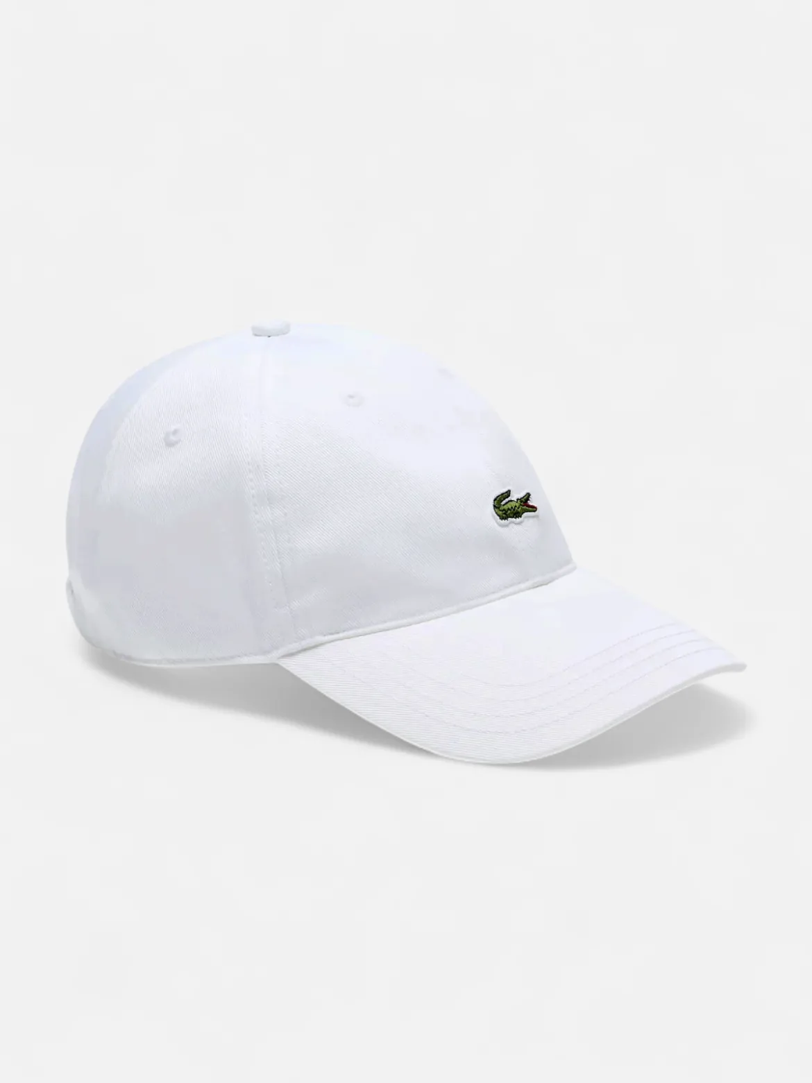 Lacoste miesten lippis Cotton Twill Cap With Croc, valkoinen