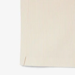 Lacoste miesten lyhythihainen kauluspaita Relaxed Fit Waffle Texture Shirt, valkoinen