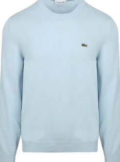 Lacoste miesten neulepaita Regular Fit Crew Neck Sweater, vaaleansininen