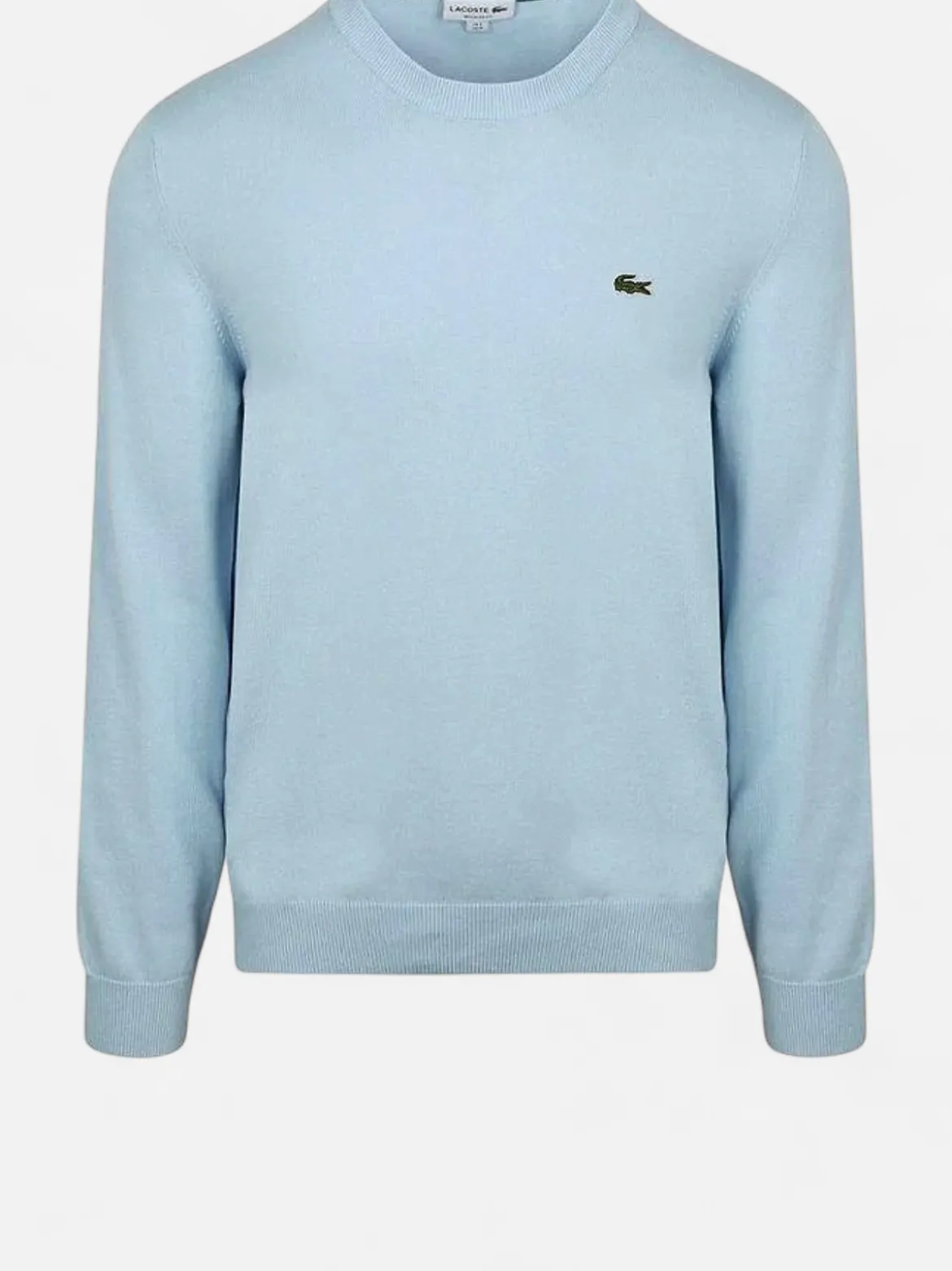 Lacoste miesten neulepaita Regular Fit Crew Neck Sweater, vaaleansininen