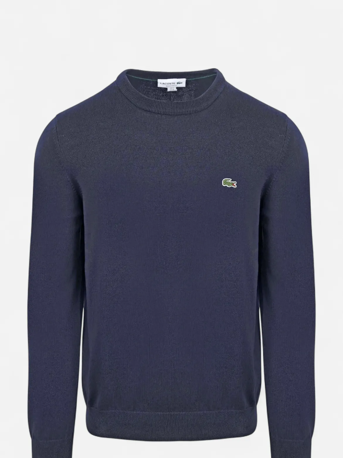 Lacoste miesten neulepusero Merino Wool Crew Neck Sweater, tummansininen