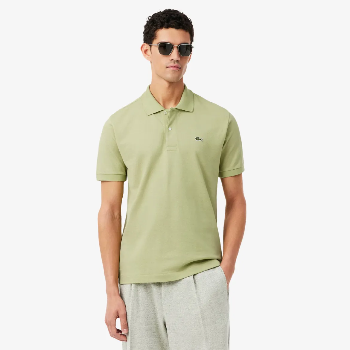 Lacoste miesten pikeepaita Original L1212 Polo, omenanvihreä