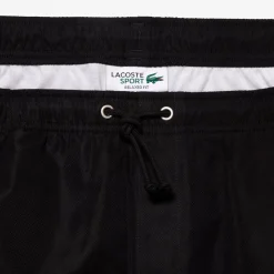 Lacoste miesten shortsit Light Weight Diamond Taffeta Shorts, musta