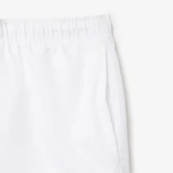Lacoste miesten shortsit Light Weight Diamond Taffeta Shorts, valkoinen