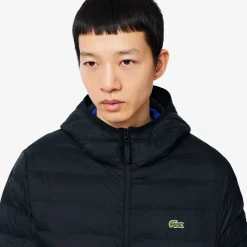 Lacoste miesten takki Lightweight Water Repellent Ripstop, musta