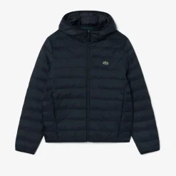 Lacoste miesten takki Lightweight Water Repellent Ripstop, musta