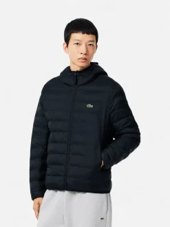 Lacoste miesten takki Lightweight Water Repellent Ripstop, musta