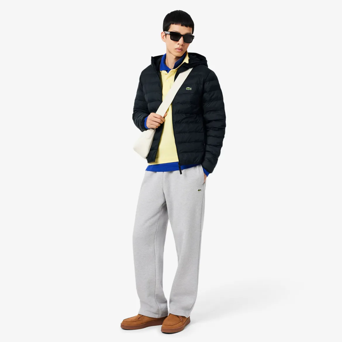 Lacoste miesten takki Lightweight Water Repellent Ripstop, musta
