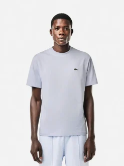 Lacoste Miesten T-Paita, MID WEIGHT COTTON JERSEY T-SHIRT NOS Vaaleansininen