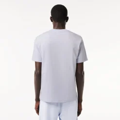 Lacoste Miesten T-Paita, MID WEIGHT COTTON JERSEY T-SHIRT NOS Vaaleansininen