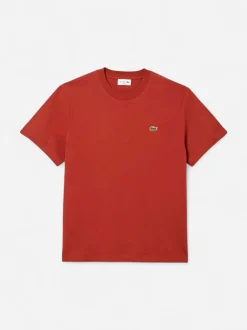 Lacoste miesten t-paita, MID WEIGHT COTTON JERSEY T-SHIRT Punainen