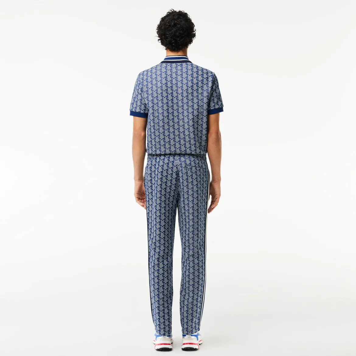 Lacoste Miesten Verryttelyhousut, MONOGRAM TRACK PANT Sininen Kuosi