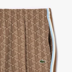 Lacoste Miesten Verryttelyhousut, MONOGRAM TRACK PANT Ruskea Kuosillinen