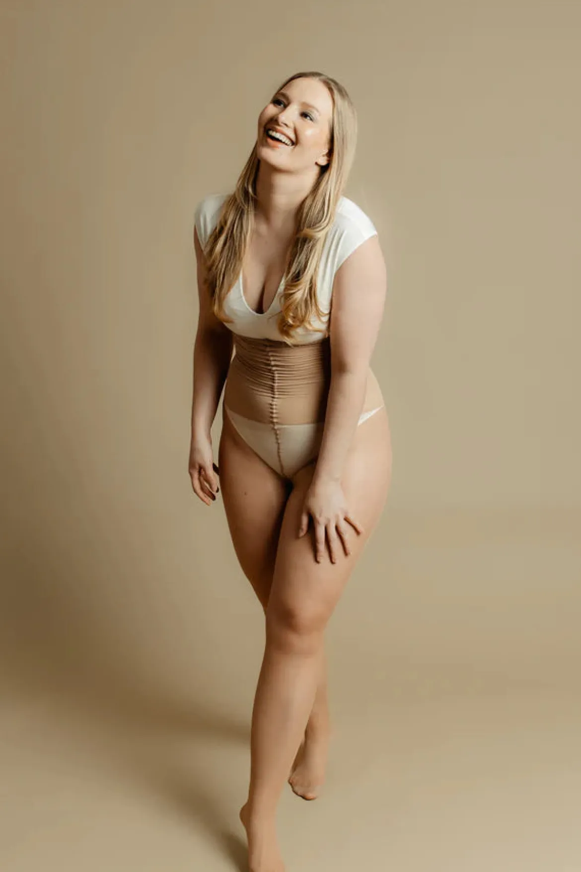 Luvby Naisten Sukkahousut, SHEERQUEEN 40 DEN Beige